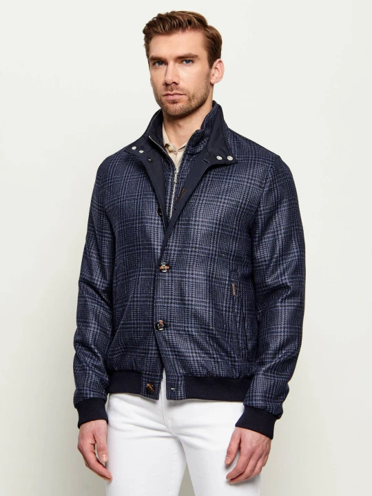 Zdjęcie produktu MooRER Kurtka bomber 2w1 BERNIE-LP6 | Regular Fit granatowy