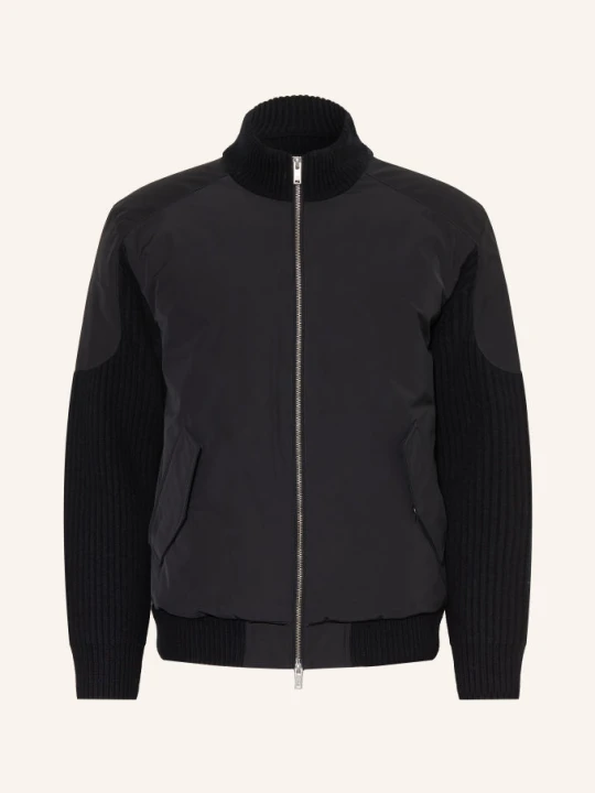 Zdjęcie produktu Moose Knuckles Bomberka Puchowa Magnus Z Mieszanki Materiałów schwarz CZARNY