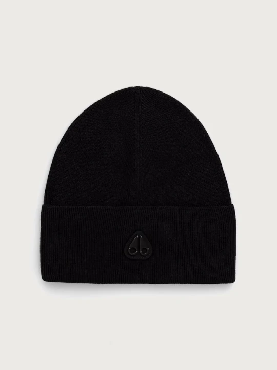 Zdjęcie produktu MOOSE KNUCKLES czapka beanie męska z dodatkiem wełny czarny