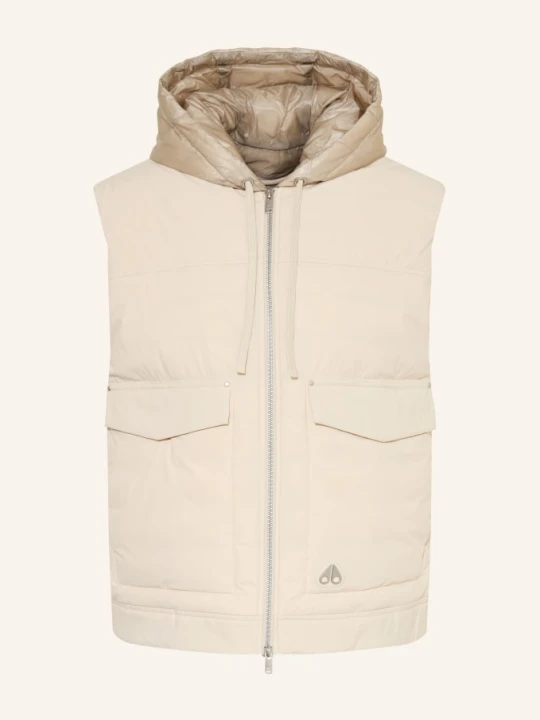 Zdjęcie produktu Moose Knuckles Kamizelka Puchowa Brixton Z Odpinanym Kapturem beige