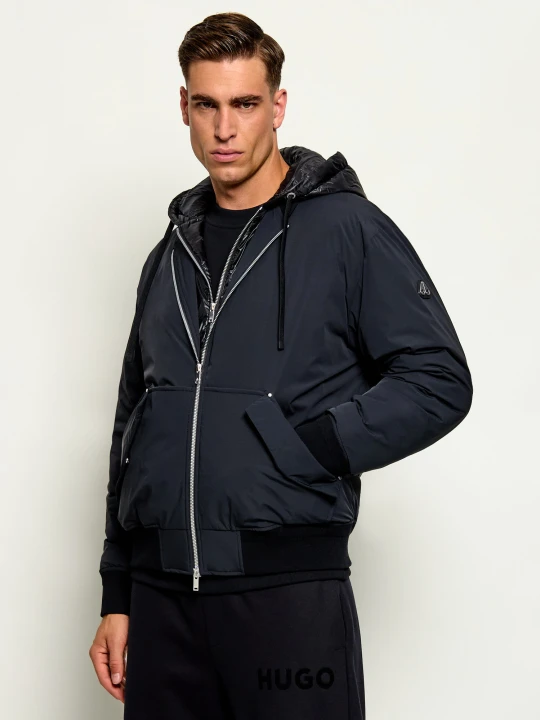 Zdjęcie produktu Moose Knuckles Puchowa kurtka bomber Brixton | Loose fit czarny