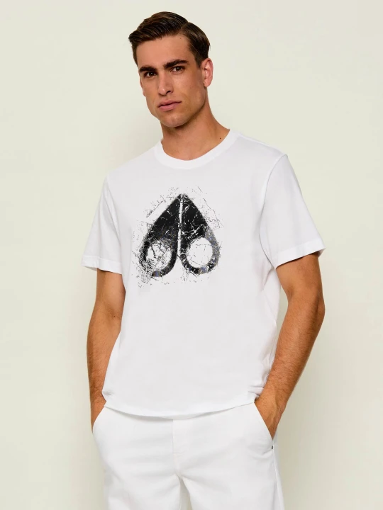 Zdjęcie produktu Moose Knuckles T-shirt Icebreak Logo | Regular Fit biały