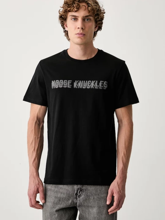 Zdjęcie produktu MOOSE KNUCKLES T-shirt męski bawełniany czarny