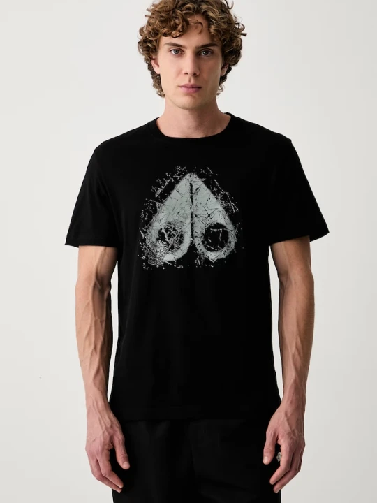 Zdjęcie produktu MOOSE KNUCKLES T-shirt męski bawełniany czarny