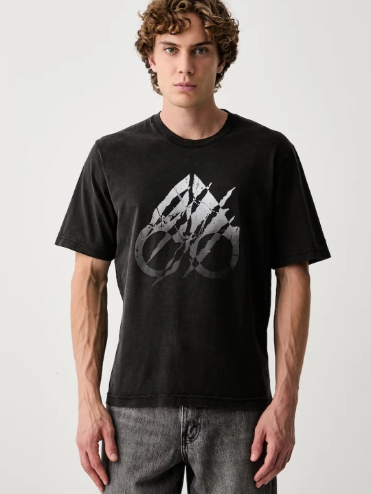 Zdjęcie produktu MOOSE KNUCKLES T-shirt męski bawełniany szary