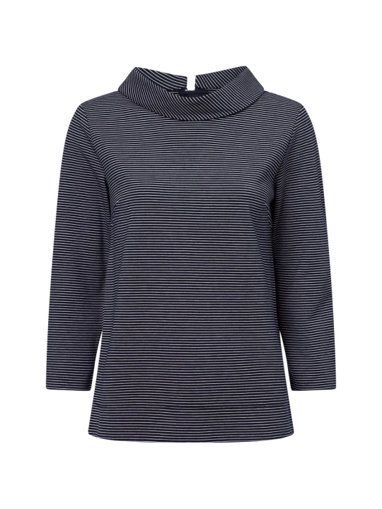 Zdjęcie produktu More & More Bluza Kobiety Sztuczne włókno niebieski | biały