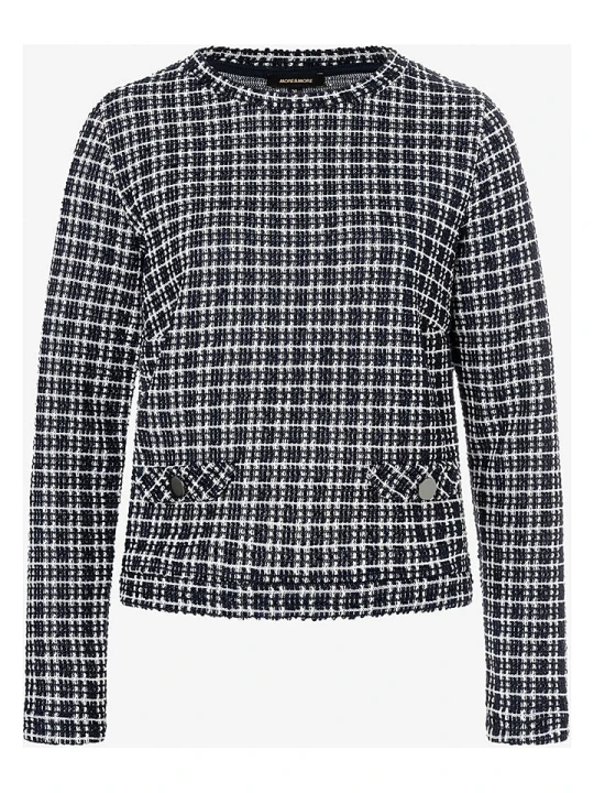 Zdjęcie produktu More & More Bluza w kolorze czarno-białym rozmiar: 36