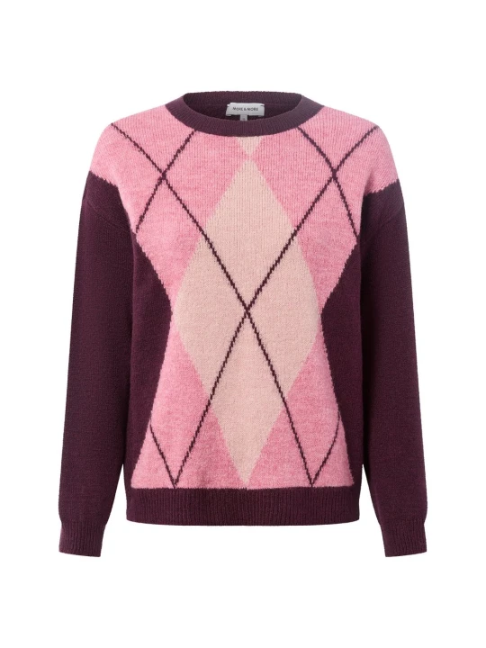 Zdjęcie produktu More & More sweter z dzianiny z zawartością wełny Kobiety lila | różowy
