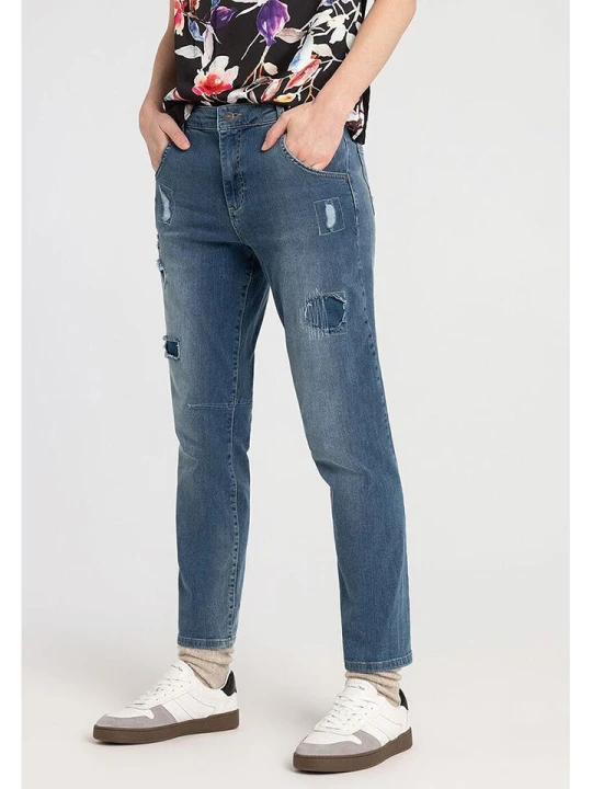 Zdjęcie produktu More & More Dżinsy - Boyfriend fit - w kolorze niebieskim rozmiar: 32