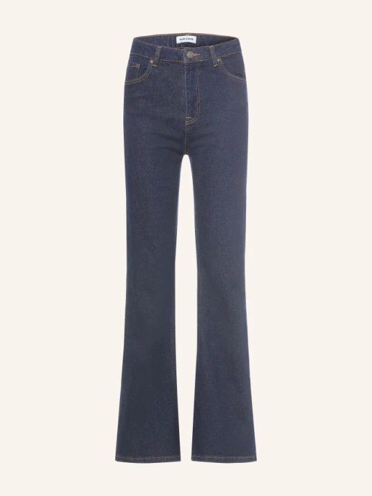 Zdjęcie produktu More & More Jeansy Flared blau 0970 rinse wash denim dark blue