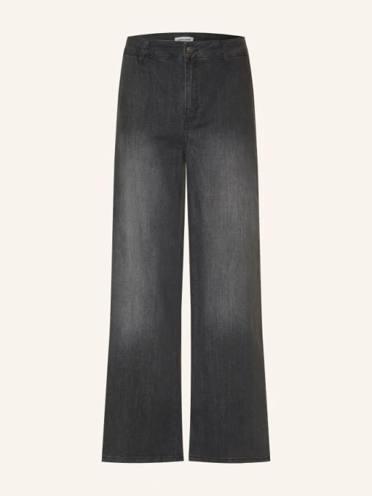 Zdjęcie produktu More & More Jeansy Wide Leg grau 0968 dark grey denim