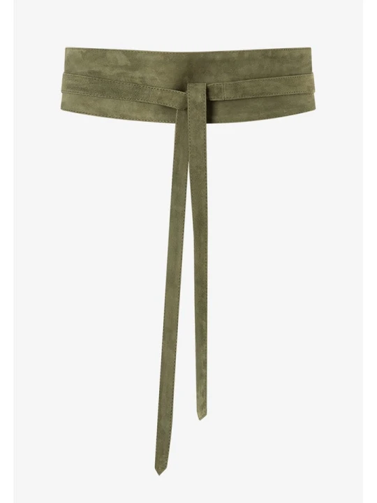 Zdjęcie produktu More & More Skórzany pasek w kolorze khaki rozmiar: 85