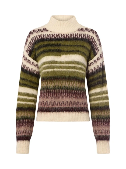 Zdjęcie produktu More & More Sweter z dzianiny Kobiety biały | zielony | lila
