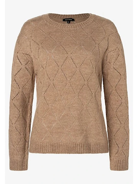 Zdjęcie produktu More & More Sweter w kolorze jasnobrązowym rozmiar: 34