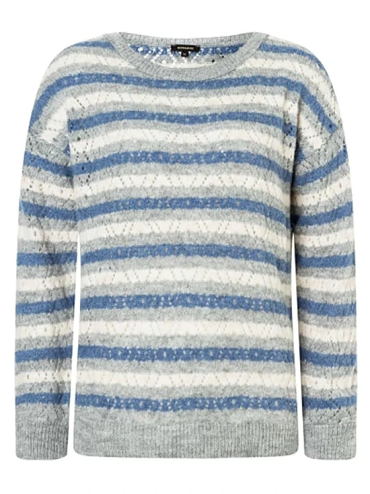 Zdjęcie produktu More & More Sweter w kolorze szaro-niebiesko-białym rozmiar: 38