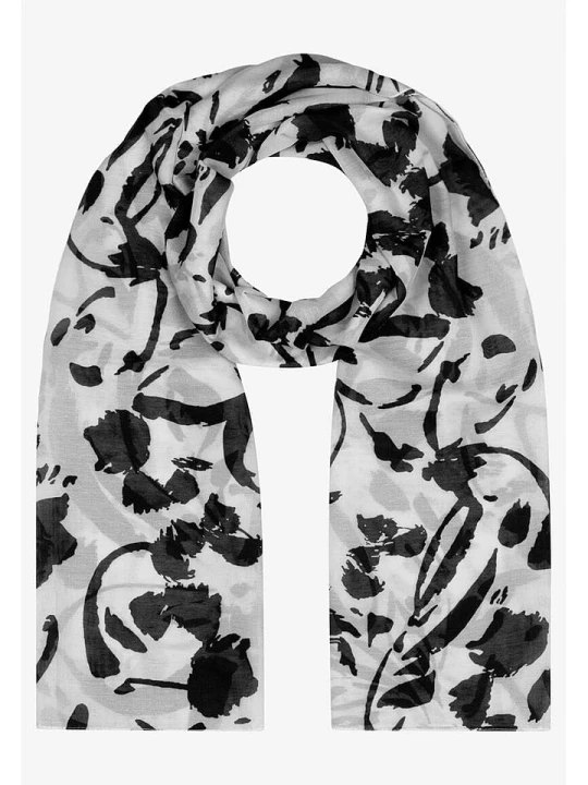 Zdjęcie produktu More & More Szal w kolorze biało-czarnym - 180 x 70 cm rozmiar: onesize