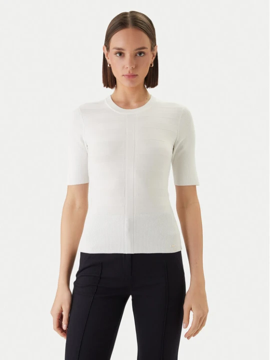 Zdjęcie produktu Morgan Bluzka 242-MENTHE Écru Slim Fit Kremowy