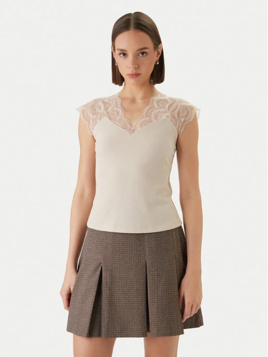 Zdjęcie produktu Morgan Bluzka 251-DELI Beżowy Slim Fit
