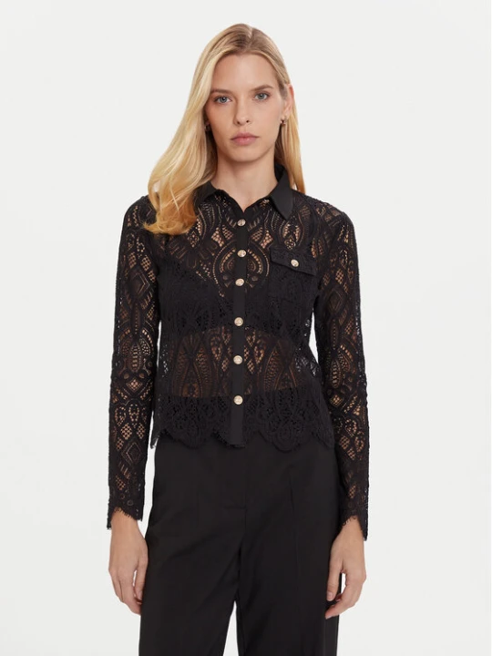 Zdjęcie produktu Morgan Bluzka 252-TLILA Czarny Slim Fit