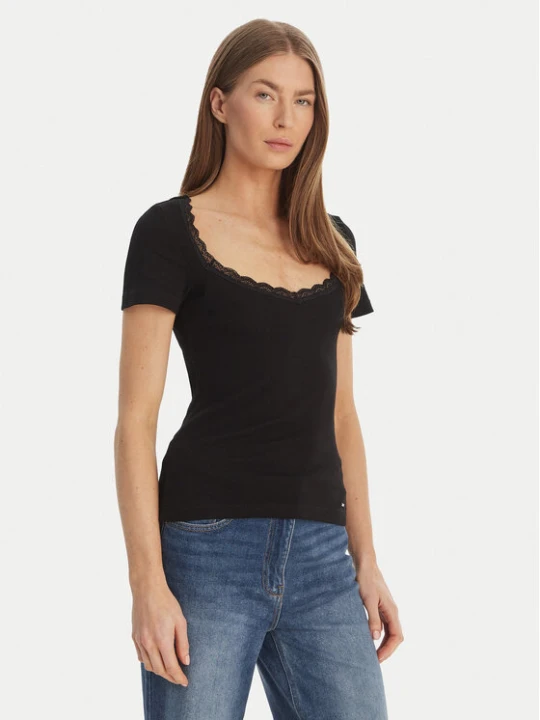 Zdjęcie produktu Morgan Bluzka 261-DAMOUR Czarny Slim Fit
