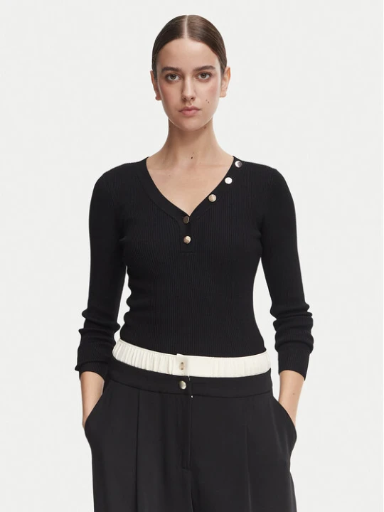 Zdjęcie produktu Morgan Bluzka 261-MBANBIN Czarny Slim Fit
