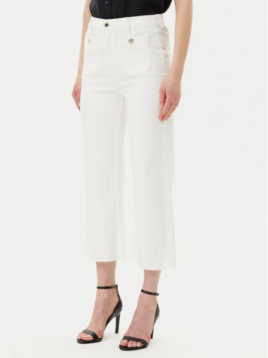 Zdjęcie produktu Morgan Jeansy 241-PCLIC Écru Wide Leg Kremowy