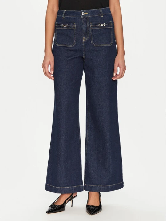 Zdjęcie produktu Morgan Jeansy 251-PSOFT Granatowy Wide Leg