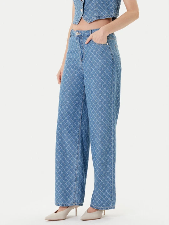 Zdjęcie produktu Morgan Jeansy 252-PSTEL Niebieski Wide Leg
