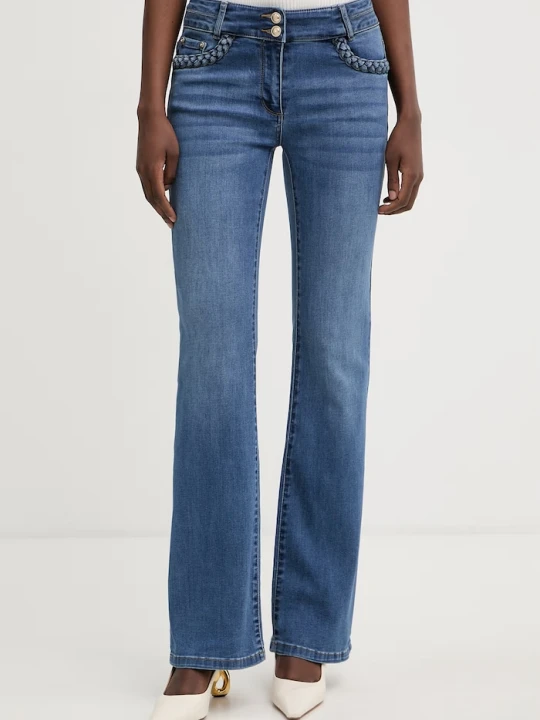 Zdjęcie produktu Morgan jeansy bootcut damskie niebieski
