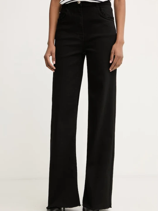 Zdjęcie produktu Morgan jeansy wide leg damskie czarny