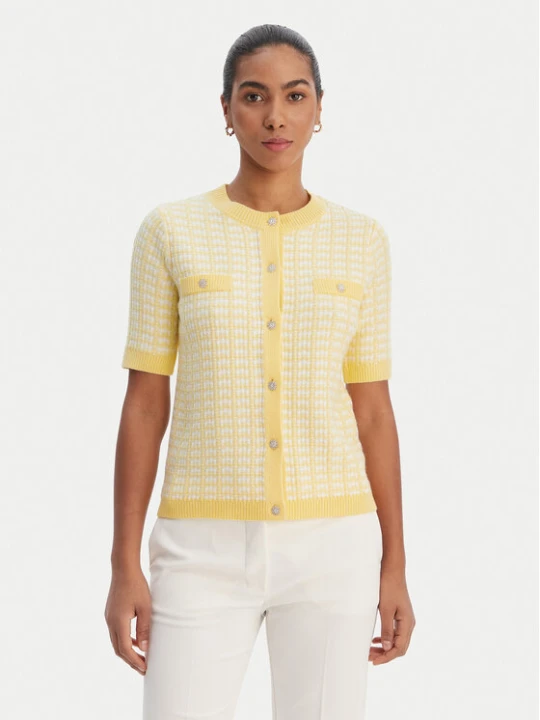 Zdjęcie produktu Morgan Kardigan 261-MIRES Żółty Slim Fit