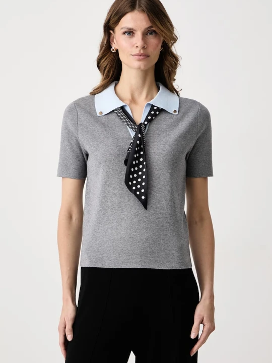 Zdjęcie produktu Morgan polo swetrowe damskie szary