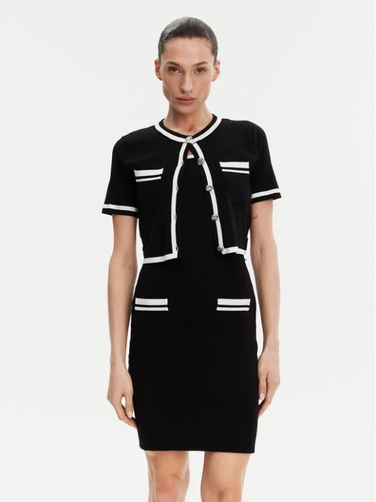 Zdjęcie produktu Morgan Sukienka dzianinowa 251-RMBIBI Czarny Slim Fit