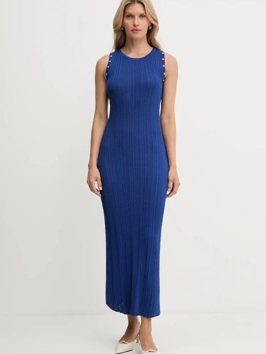 Zdjęcie produktu Morgan sukienka bodycon z wiskozą granatowy