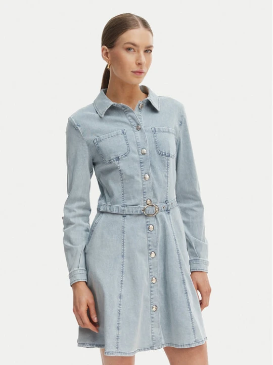 Zdjęcie produktu Morgan Sukienka jeansowa 261-RODEX Błękitny Slim Fit Niebieski jasny