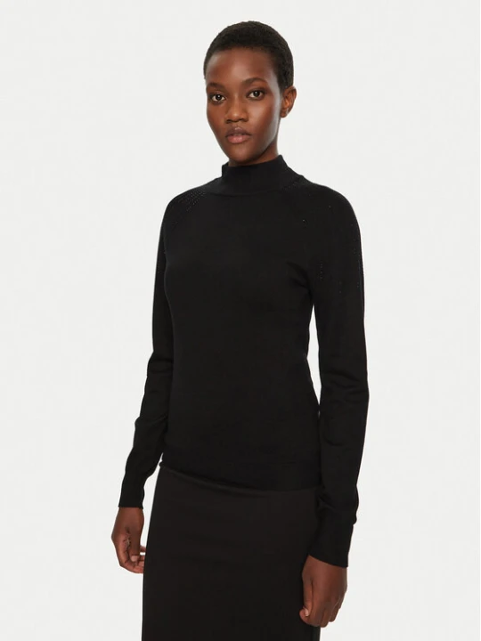 Zdjęcie produktu Morgan Sweter 242-MPRETTY Czarny Slim Fit