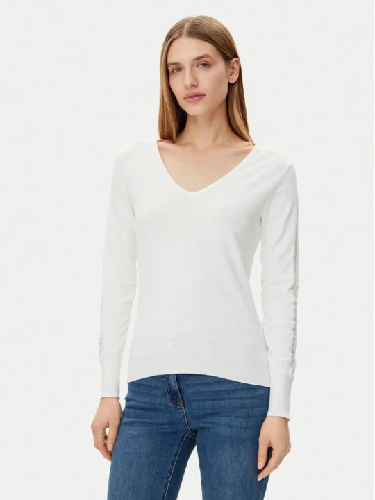 Zdjęcie produktu Morgan Sweter 251-MIELO Biały Slim Fit
