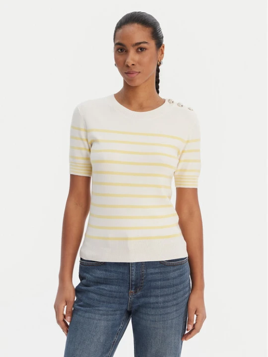 Zdjęcie produktu Morgan Sweter 251-MTERI Żółty Slim Fit