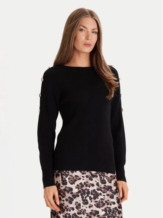 Zdjęcie produktu Morgan Sweter 252-MTECNA Czarny Regular Fit