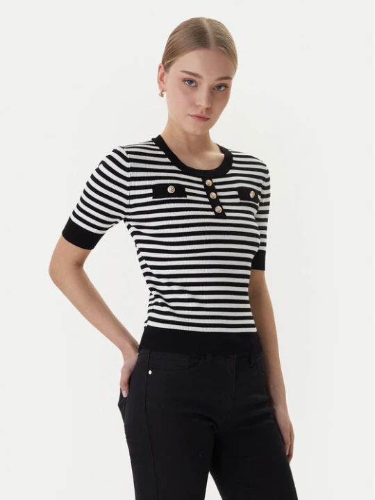 Zdjęcie produktu Morgan Sweter 261-MATTEA Czarny Slim Fit