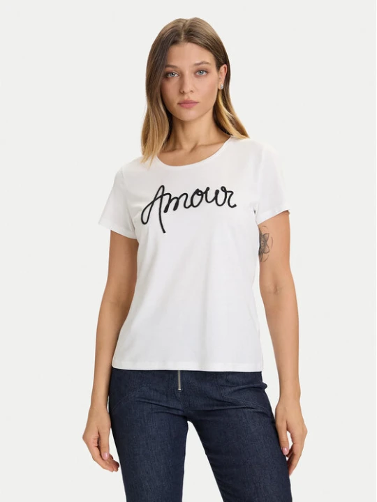 Zdjęcie produktu Morgan T-Shirt 252-DMIO Biały Slim Fit