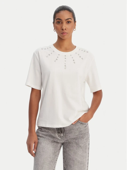 Zdjęcie produktu Morgan T-Shirt 261-DOURRA Biały Straight Fit
