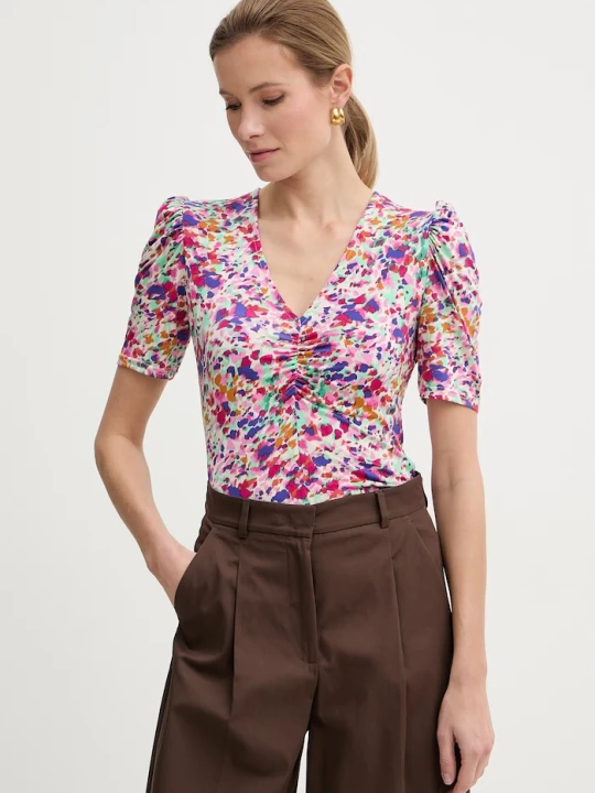 Zdjęcie produktu Morgan T-shirt damski bawełniany różowy