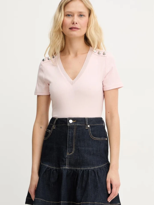 Zdjęcie produktu Morgan T-shirt damski DOMANI różowy