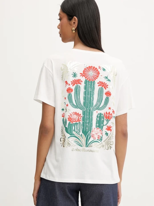 Zdjęcie produktu Morgan T-shirt damski z modalem DSANTA biały