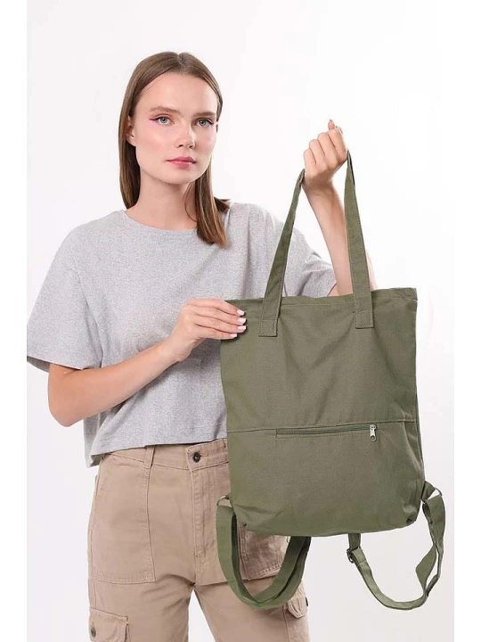 Zdjęcie produktu MORI Torebka w kolorze khaki - 35 x 40 x 8 cm rozmiar: onesize