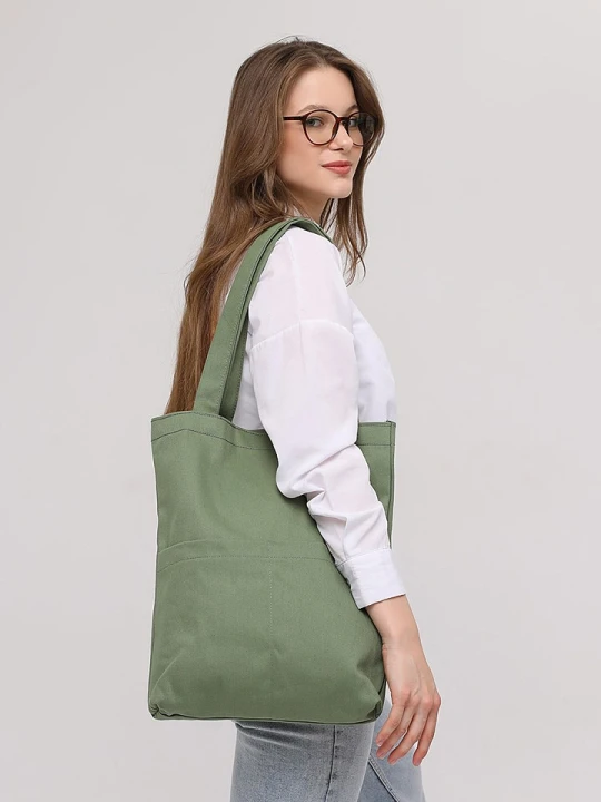 Zdjęcie produktu MORI Torebka w kolorze zielonym - 35 x 40 x 8 cm rozmiar: onesize