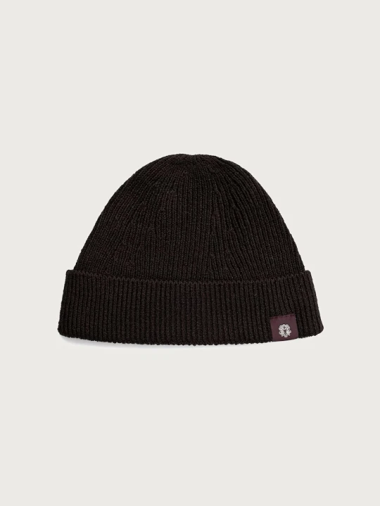 Zdjęcie produktu Mos Mosh czapka beanie męska z wełną Kyle brązowy