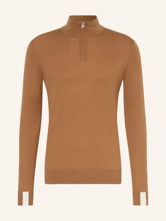 Zdjęcie produktu Mos Mosh Gallery Sweter Typu Troyer Mmgadam beige KONIAKOWY