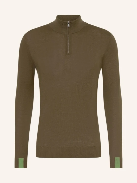 Zdjęcie produktu Mos Mosh Gallery Sweter Typu Troyer Mmgadam gruen KHAKI
